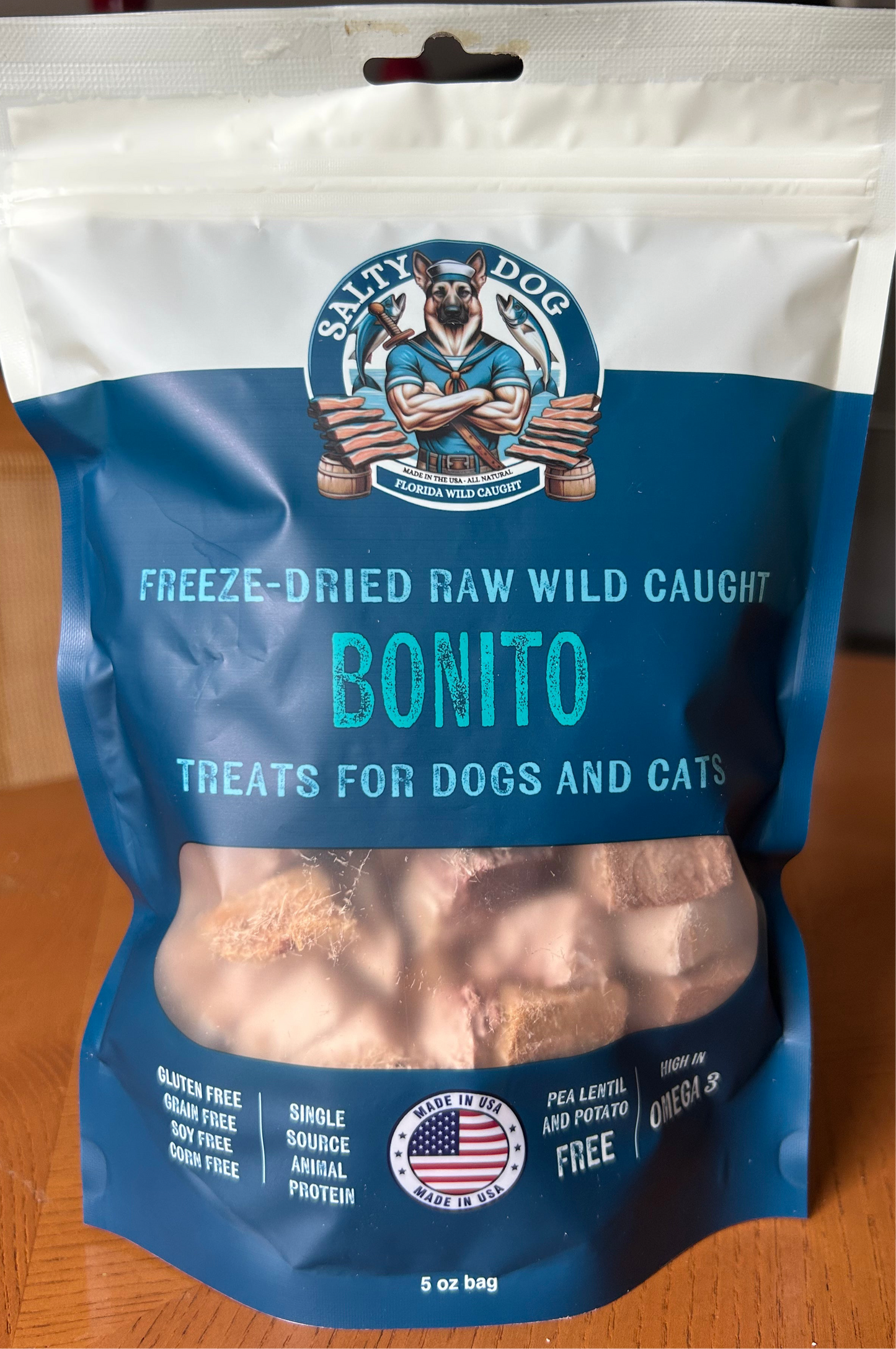 Salty Dog Bonito Fish 5oz.